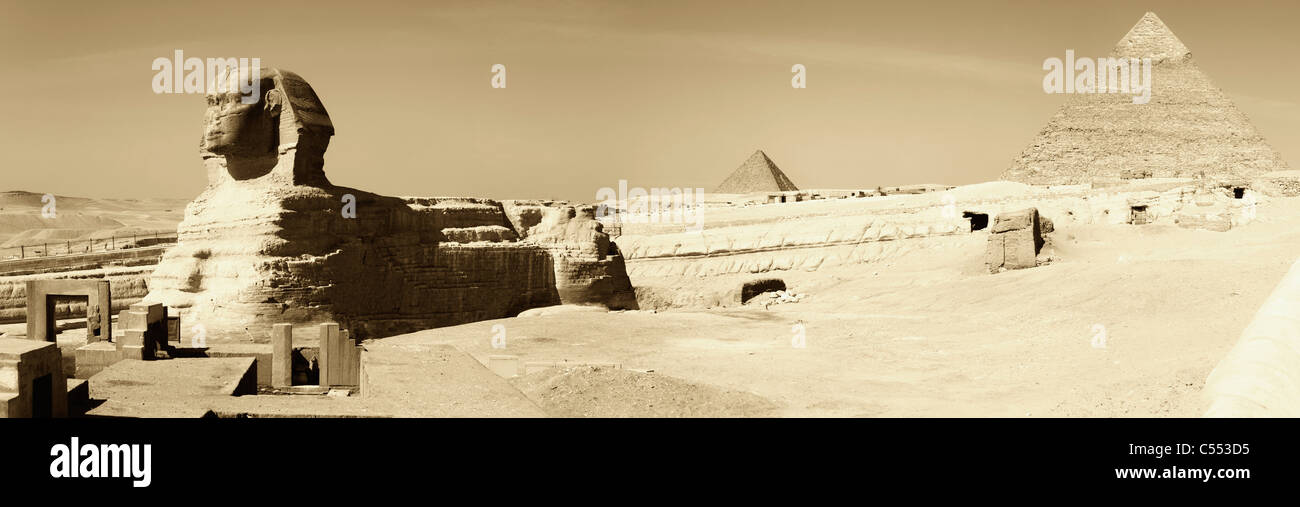 Ägypten, Kairo, Gizeh, die große Sphinx, UNESCO-Weltkulturerbe Stockfoto