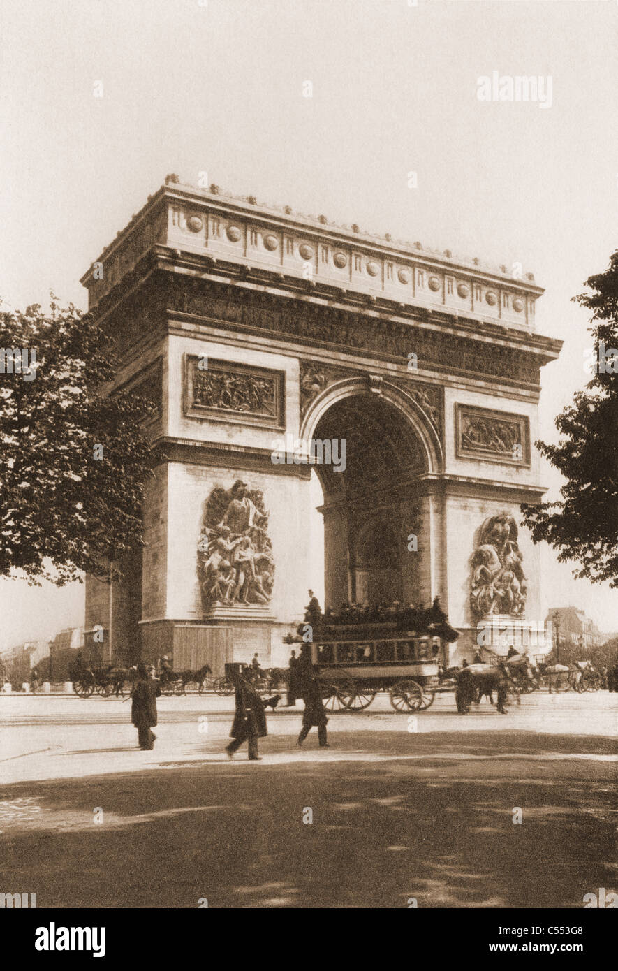 Arc de Triomphe, Paris Stockfoto