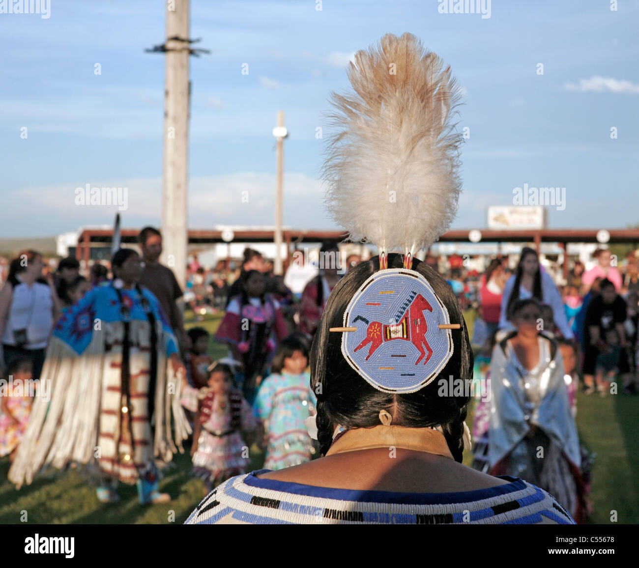 Fort Washakie, Wyoming. 52. östlichen Schoschonen indische Tage. Stockfoto