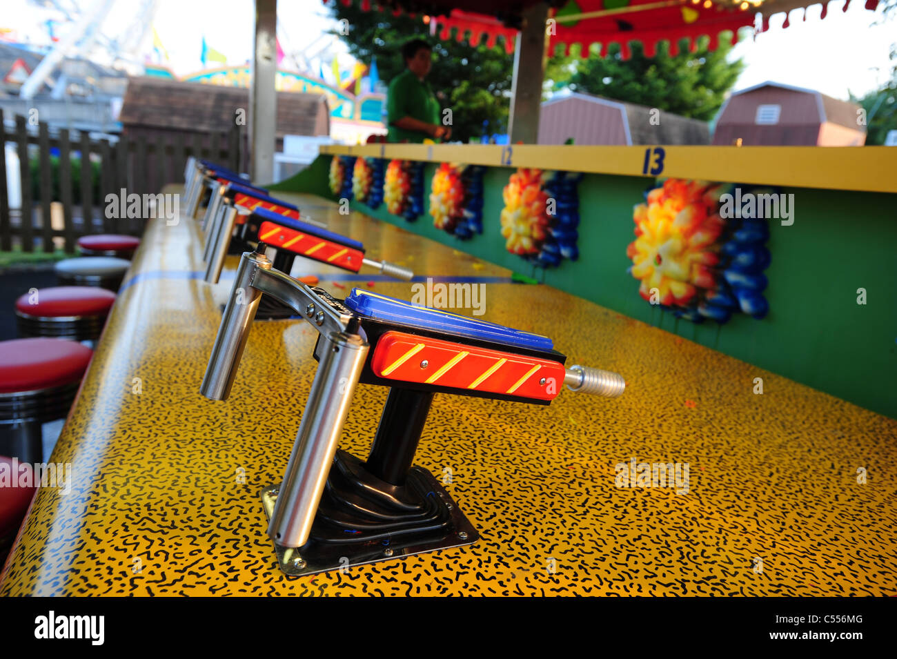 USA Hershey PA Pennsylvania Hershey Park leeren Wasserpistole Arcade-Freizeitparks Stockfoto