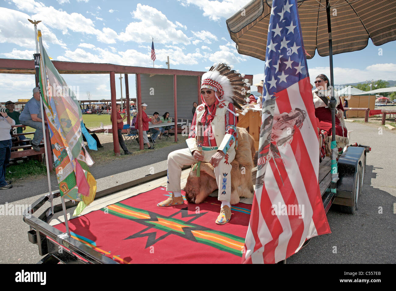 Fort Washakie, Wyoming. 52. östlichen Schoschonen indische Tage. Stockfoto