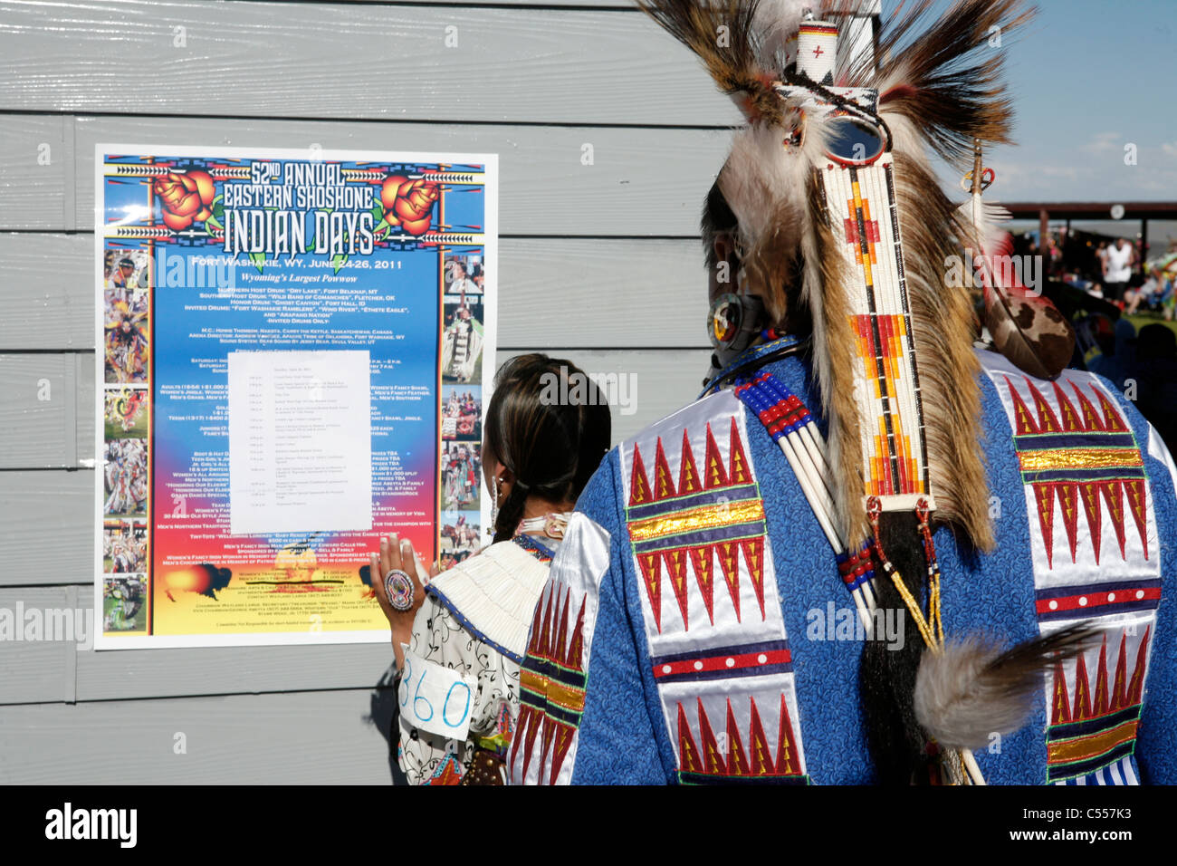 Fort Washakie, Wyoming. 52. östlichen Schoschonen indische Tage. Stockfoto