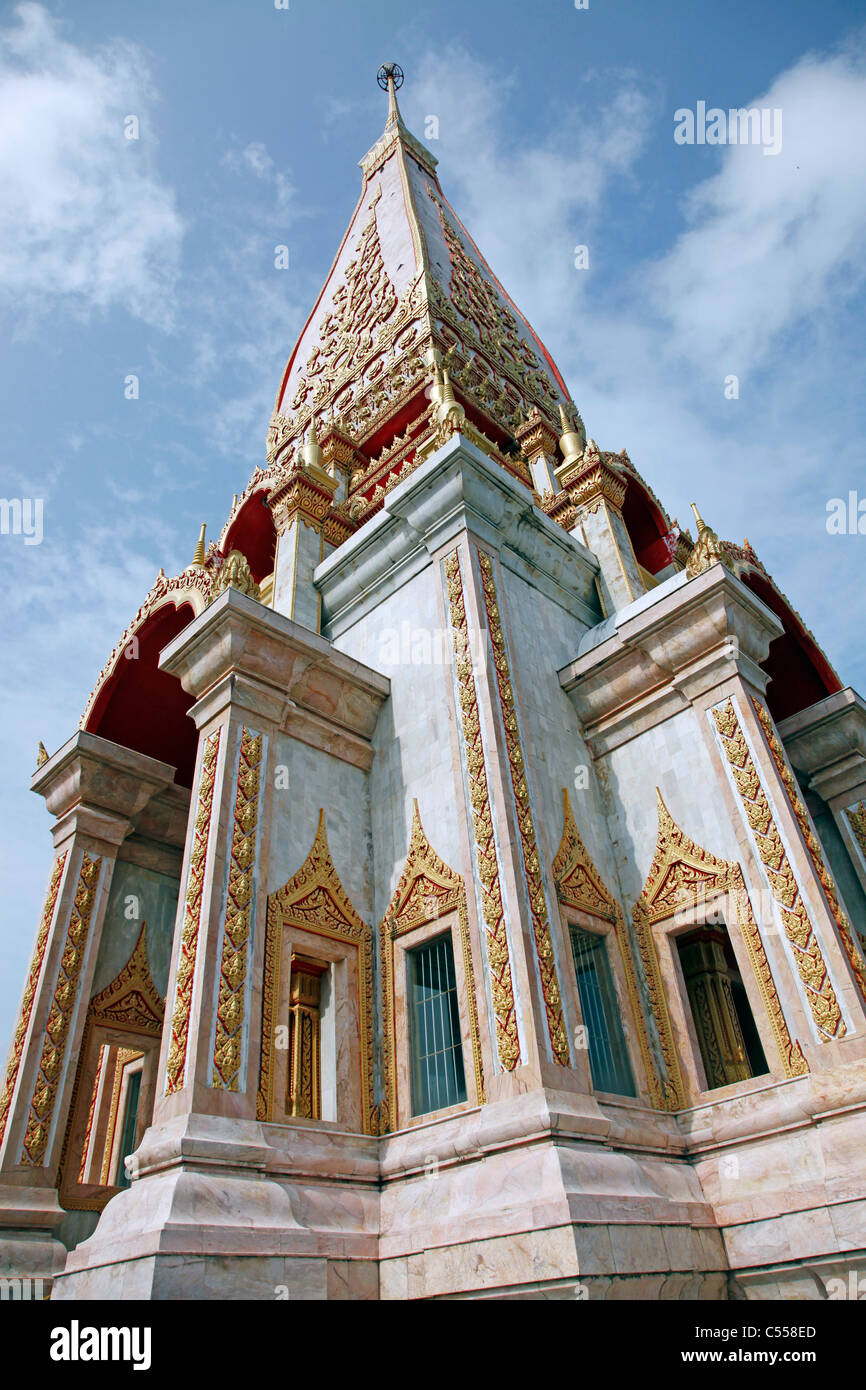 Wat Chalong Tempel in Chalong, Phuket, Thailand Stockfoto