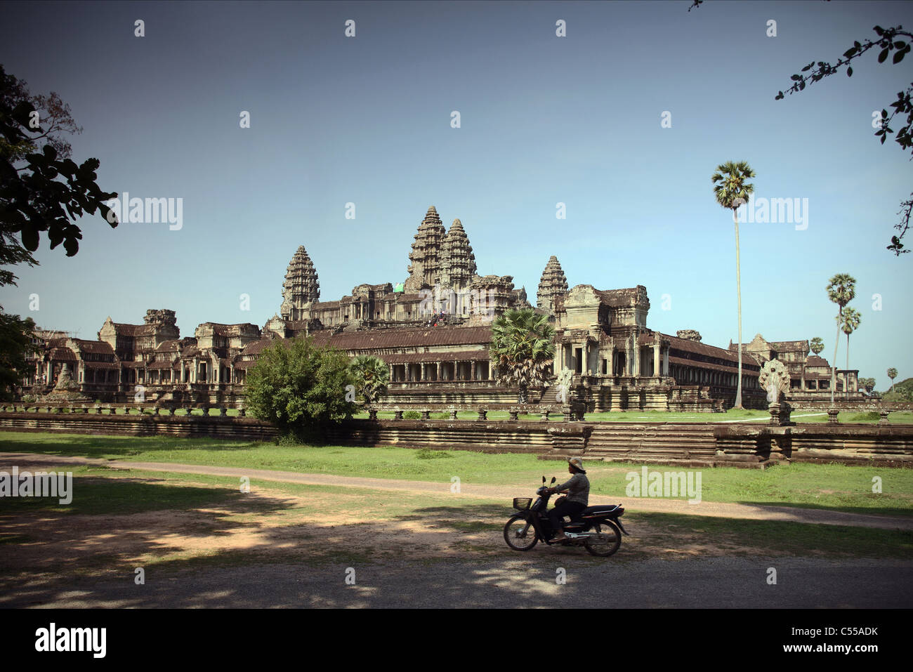Tempel von Angkor Wat, Siem Reap, Kambodscha Stockfoto