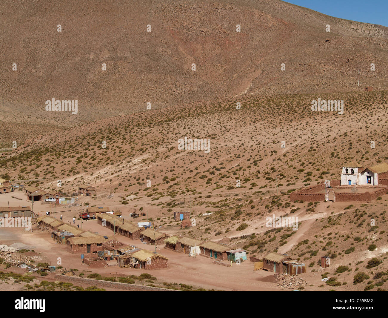 Dorf von Machuca in Atacama Wüste, Chile Stockfoto