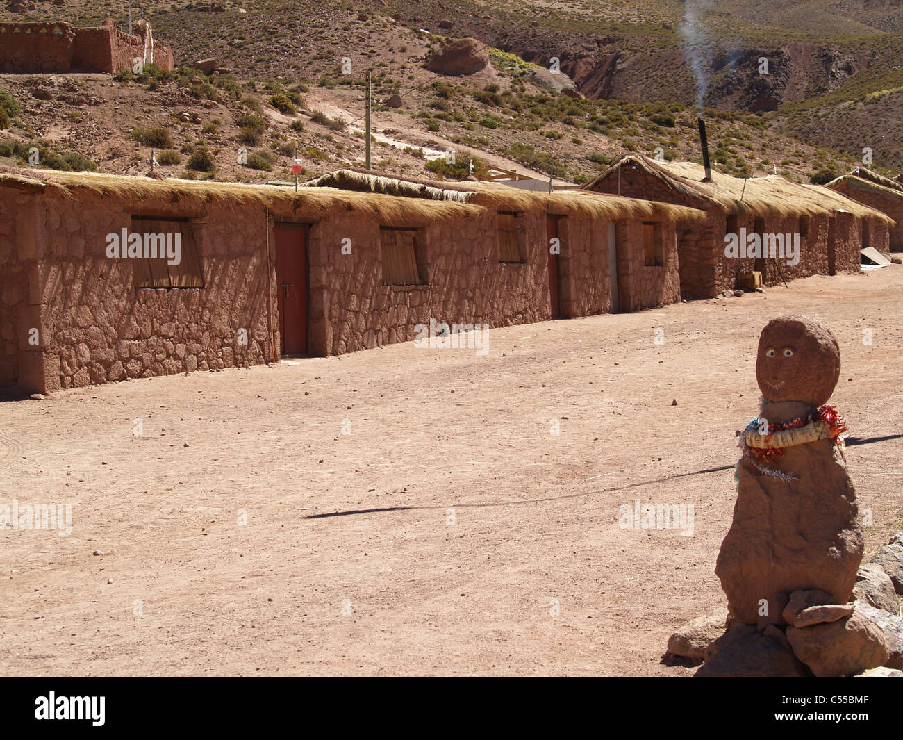 Dorf von Machuca, Atacamawüste, Chile Stockfoto