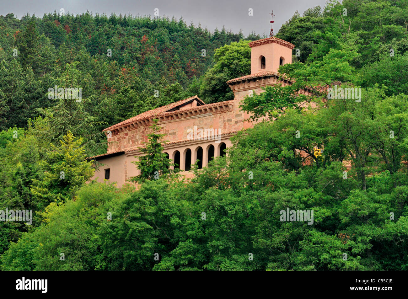 Spanien, La Rioja: Blick ins Kloster Suso Stockfoto