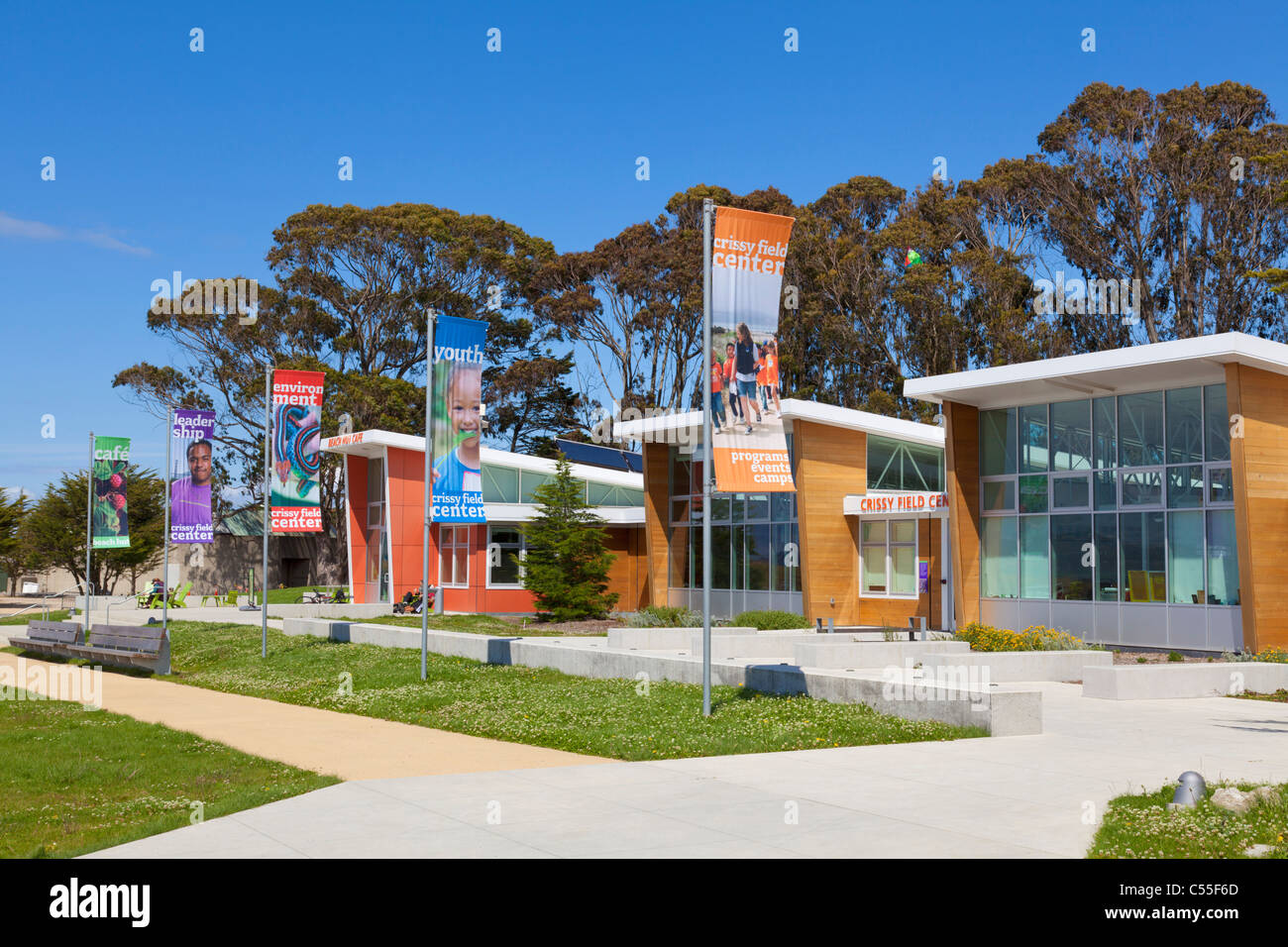 Crissy Field Center Crissy Felder Presidio San Francisco Bay Area Kalifornien Vereinigte Staaten von Amerika USA Stockfoto