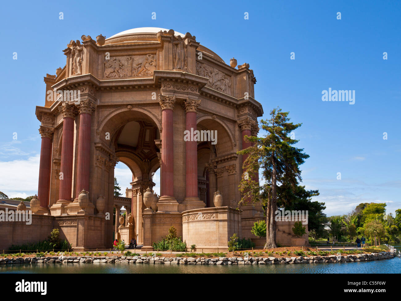 Palast der schönen Künste San Francisco Presidio Baugebiet California Vereinigten Staaten von Amerika USA Stockfoto