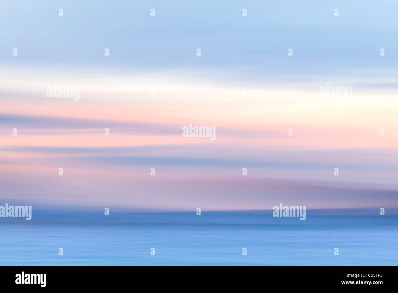 Abstrakte Bilder von Meer, Hood Canal, Seabeck, Kitsap County, Bundesstaat Washington, USA Stockfoto