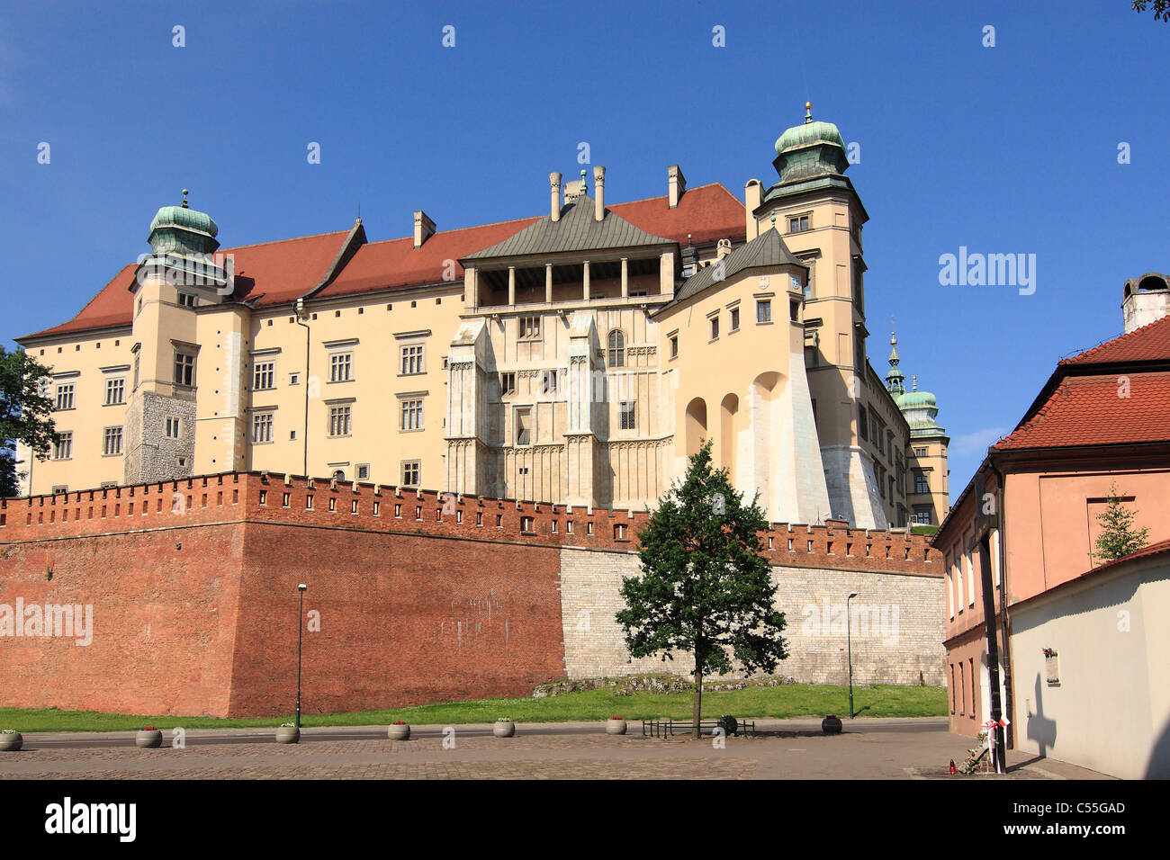 Königsschloss Wawel in Krakau, Polen. Stockfoto