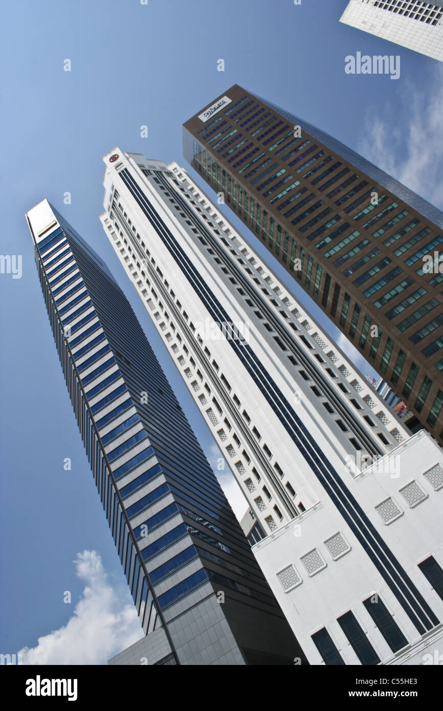 Singapur Wolkenkratzer CBD Financial Institutions Stockfoto