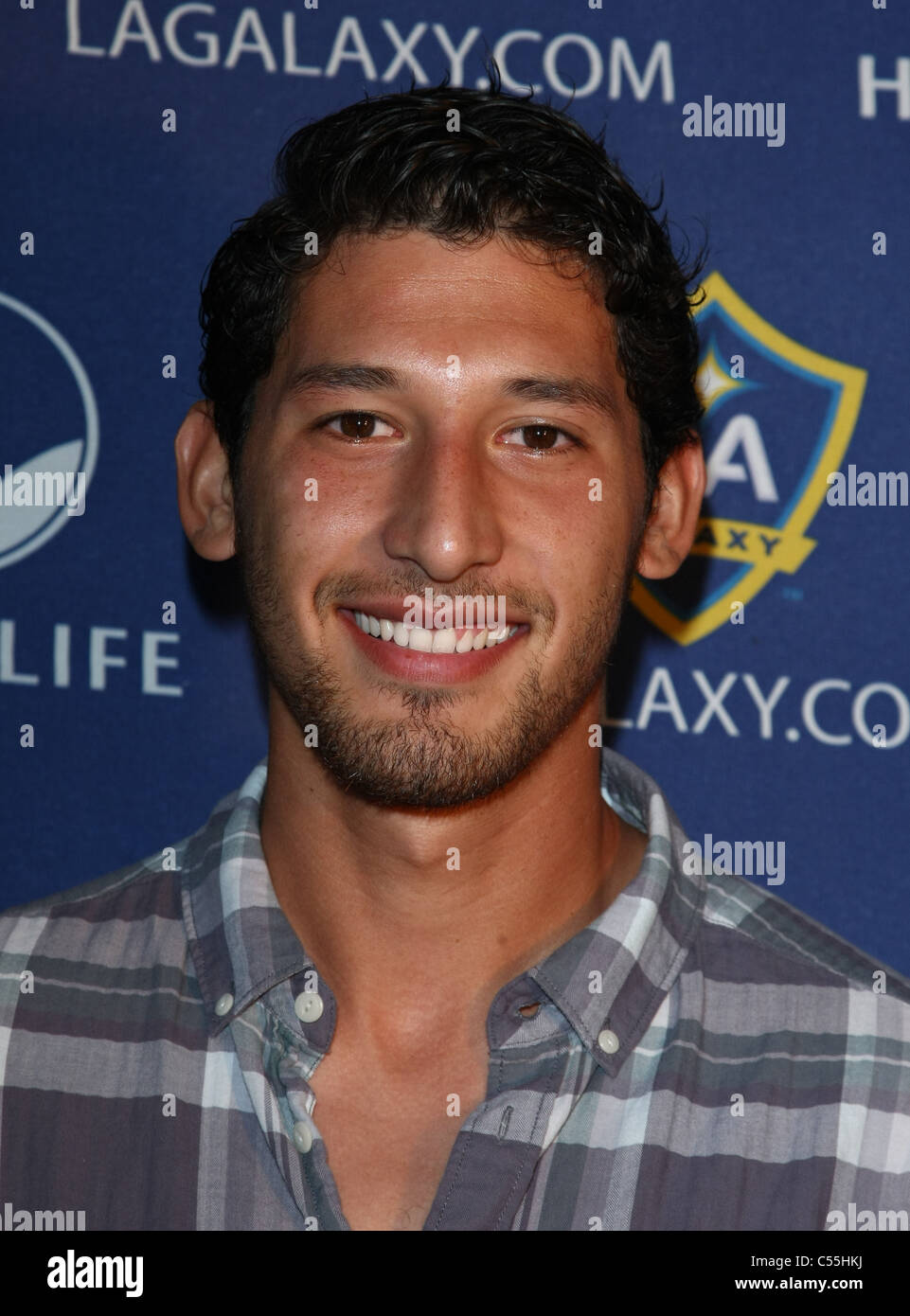 OMAR GONZALEZ LA GALAXY starten neue 3. KIT DOWNTOWN LOS ANGELES Kalifornien USA 1. Juli 2011 Stockfoto