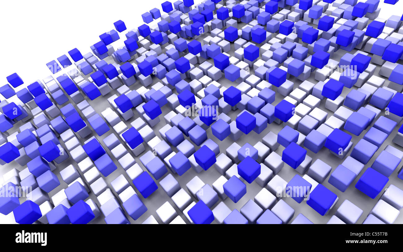 3D Rendern von abstrakten Feld Hintergrund Stockfoto