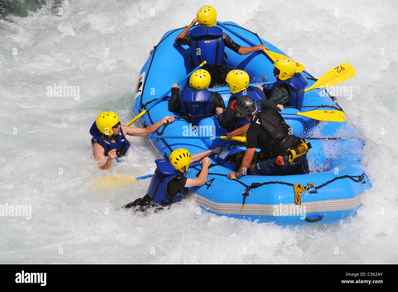 River-Rafting Stockfoto