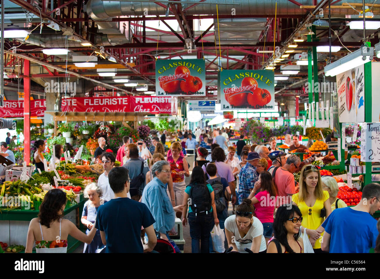 Jean Talon Market (März Jean-Talon) in Montreal Kanada Stockfoto