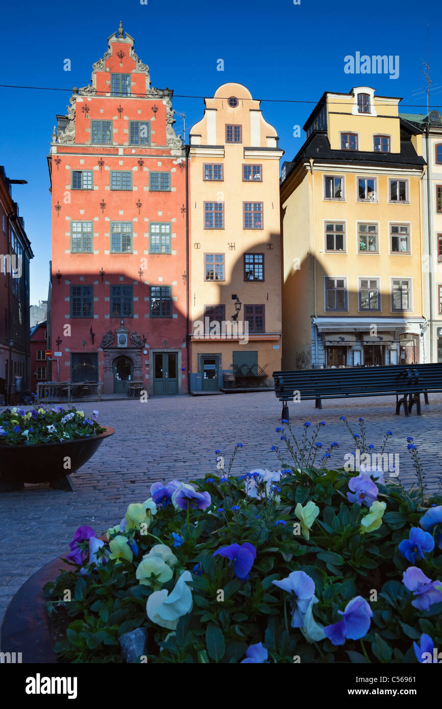 Stortorget Platz in der Altstadt von Stockholm Stockfoto