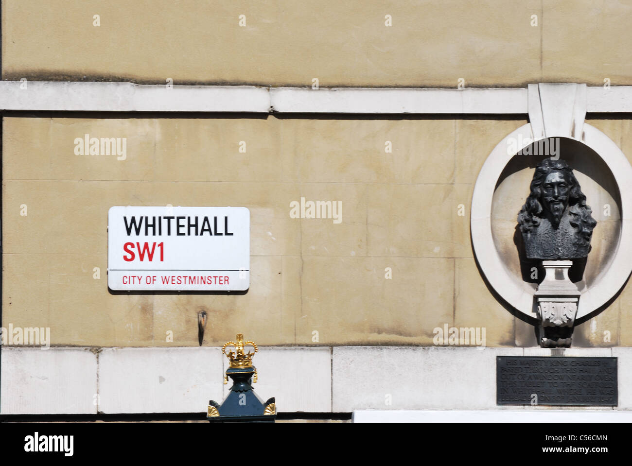 Whitehall Straßenschild Stockfoto