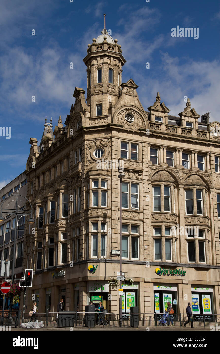 Viktorianischen Gebäude in Duncan Street, Leeds. Stockfoto