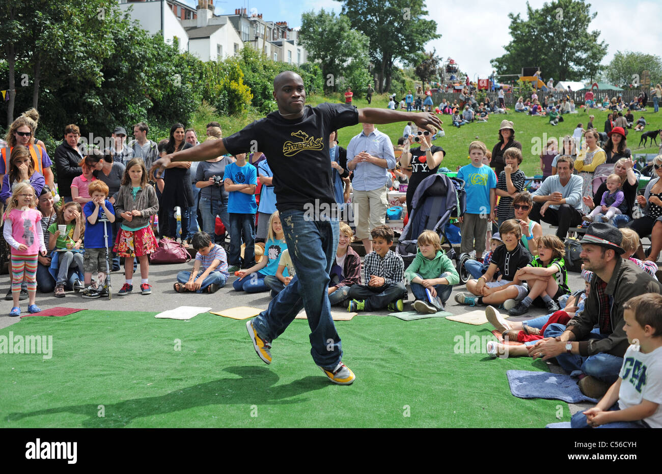 Die Patchfest Community-Festival-Event in Brighton UK Stockfoto