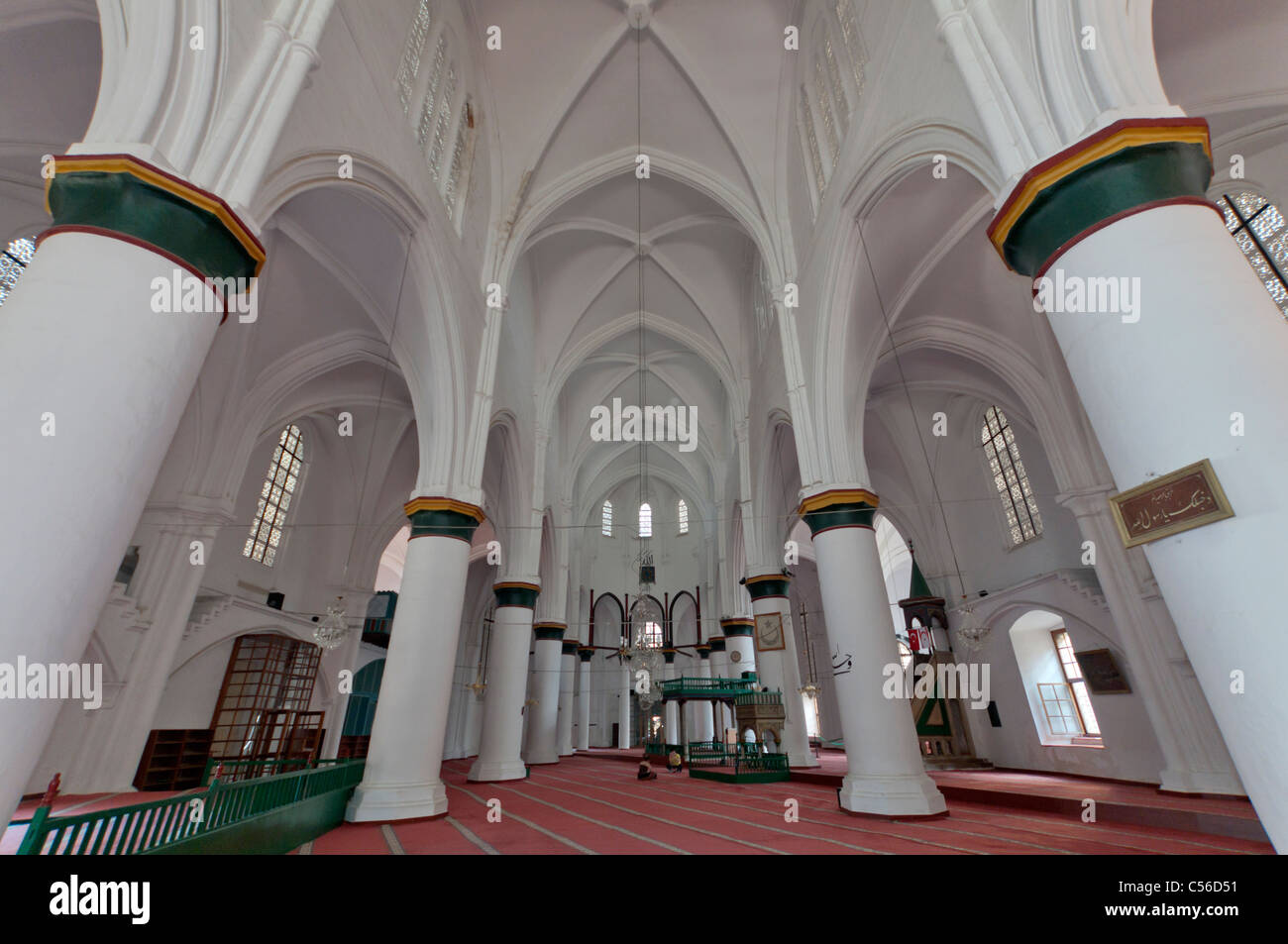 Selimiye Moschee früher St. Sophia Cathedral, Nikosia Lefkosa, türkische Republik Nordzypern Stockfoto