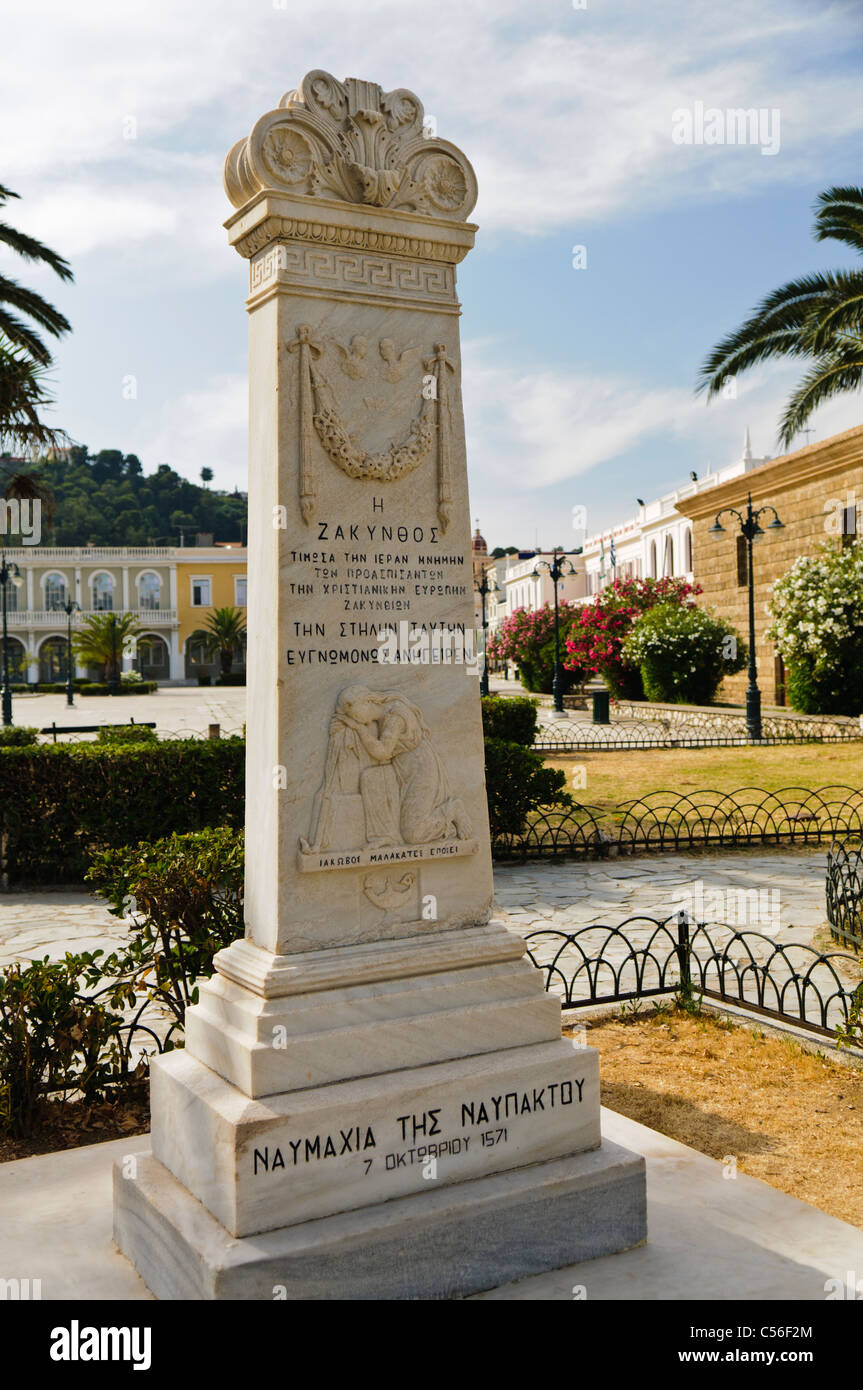 Denkmal für Griechen, die während des 1. Weltkrieges starben Stockfoto