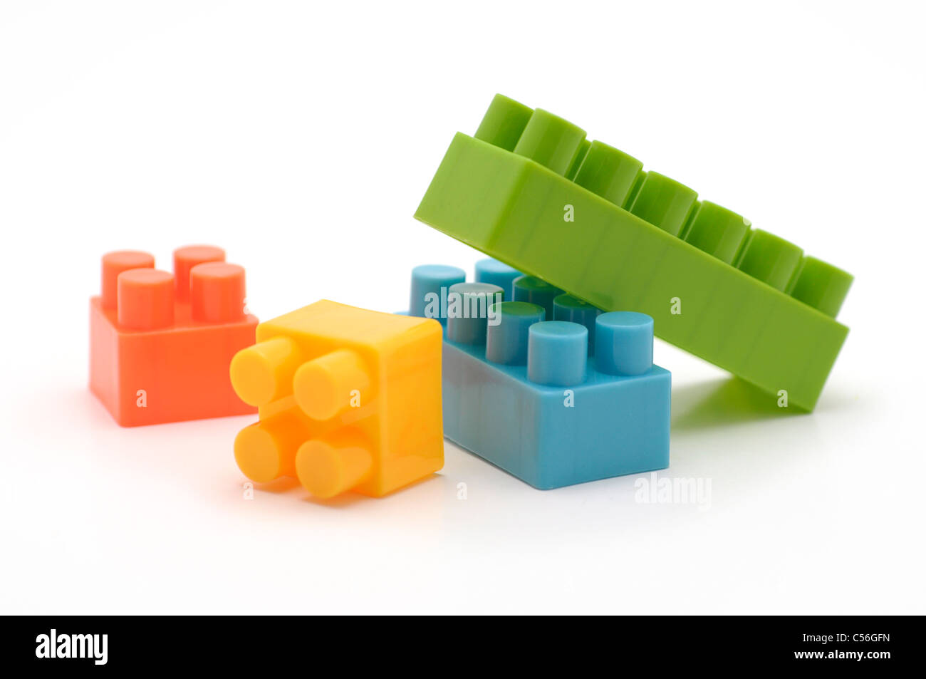 Bausteine, Kunststoff Stockfoto