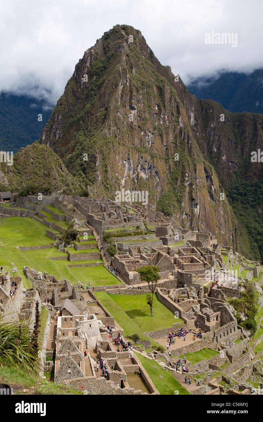 Blick auf Machu Picchu, Peru Stockfoto