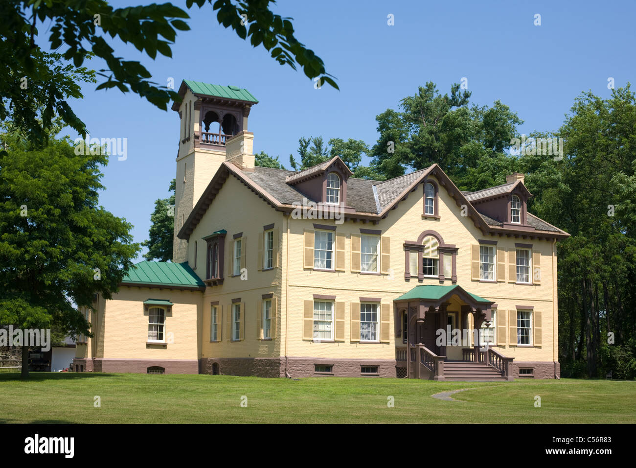 8. USA Präsident Martin Van Buren errichtet Lindenwald, nachdem seine Präsidentschaft, Kinderhook, Columbia County, New York State Stockfoto