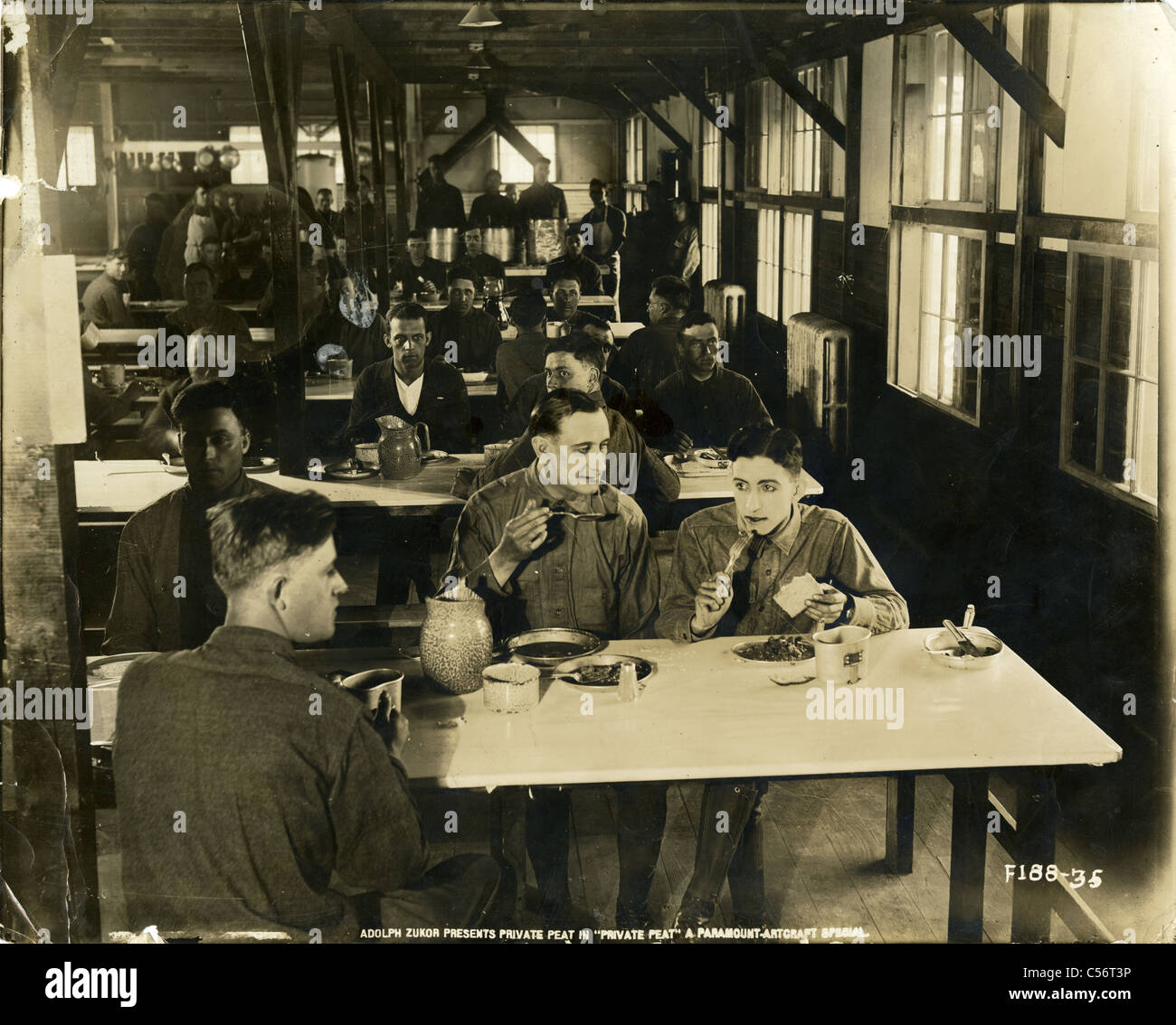 Film still aus "Privaten Torf" (1918) mit Harold R. Peat. Eine biographische Weltkrieg Kriegsdrama. Stockfoto