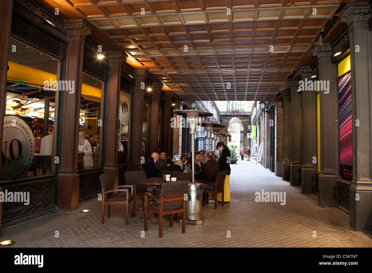 Orio-Restaurant in der Calle Ferran Straße in Barcelona, Katalonien, Spanien Stockfoto