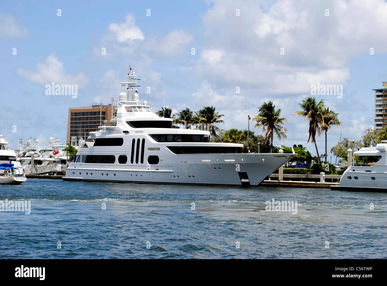Galant Dame Yacht in Fort Lauderdale Florida Stockfoto