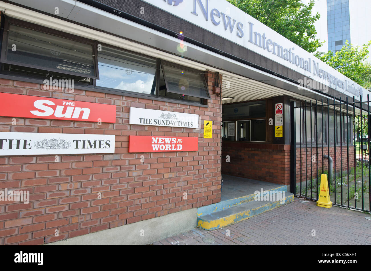 News International Gebäude Herausgeber von The News of The World, The Sunday Times, The Times und The Sun Stockfoto