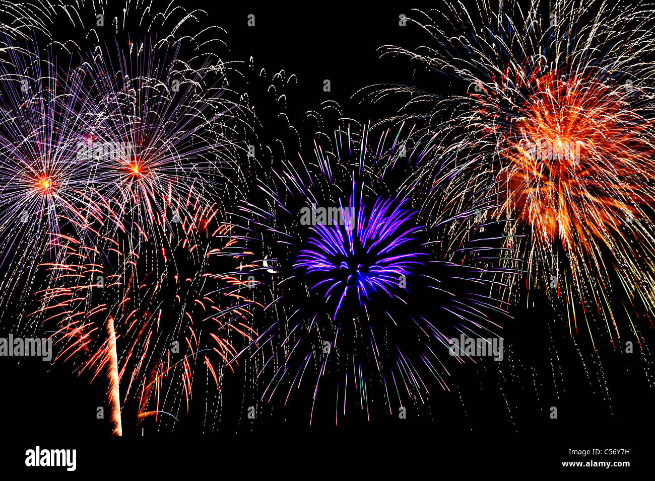 Feuerwerk in Las vegas Stockfoto
