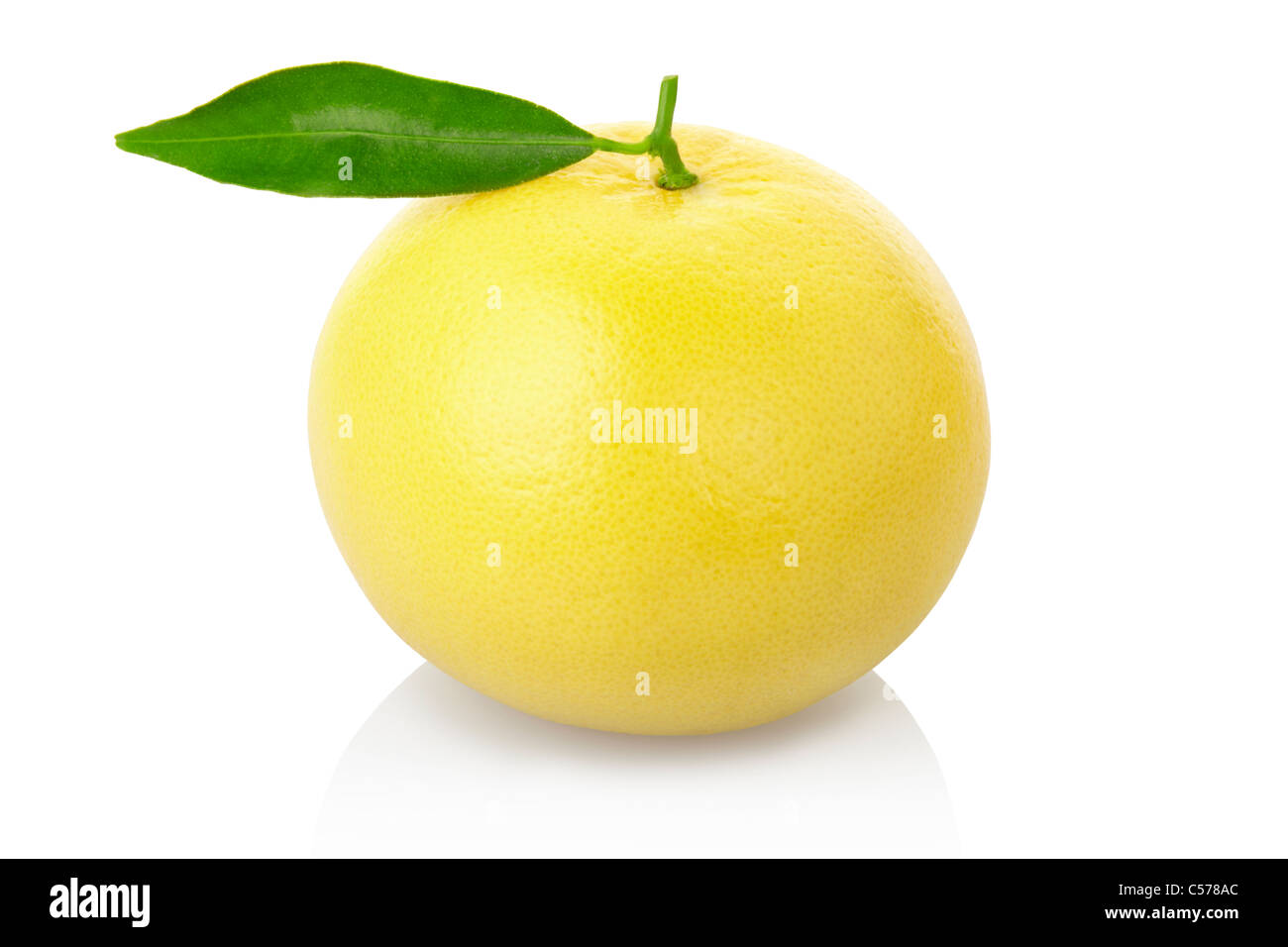 Gelbe Grapefruit Ausschneiden Stockfoto