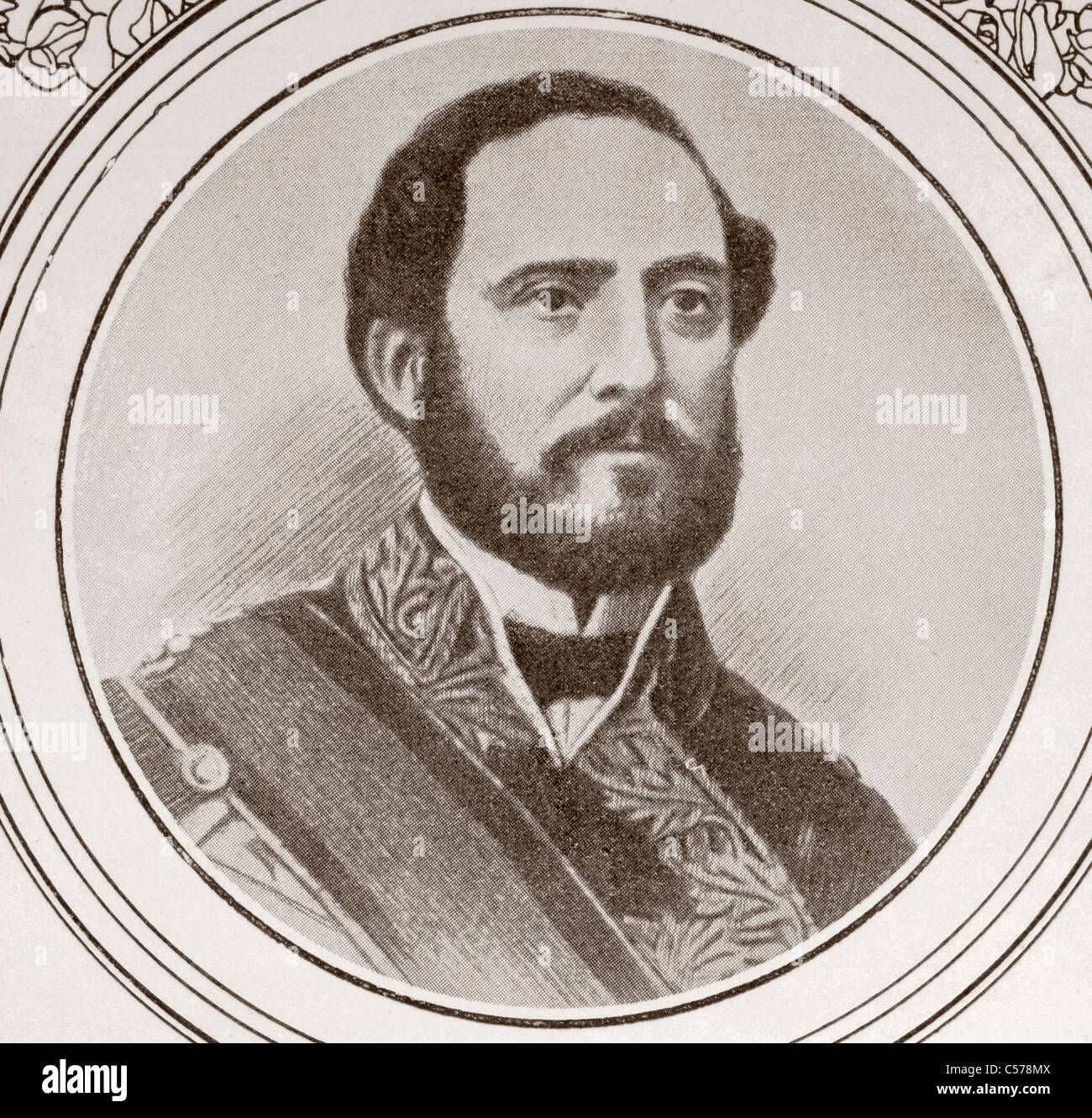 Juan oder Joan Prim. 1814 - 1870. Bekannt in katalanischer Sprache als Joan Prim i Prats. Katalanische Soldat und Staatsmann. Stockfoto