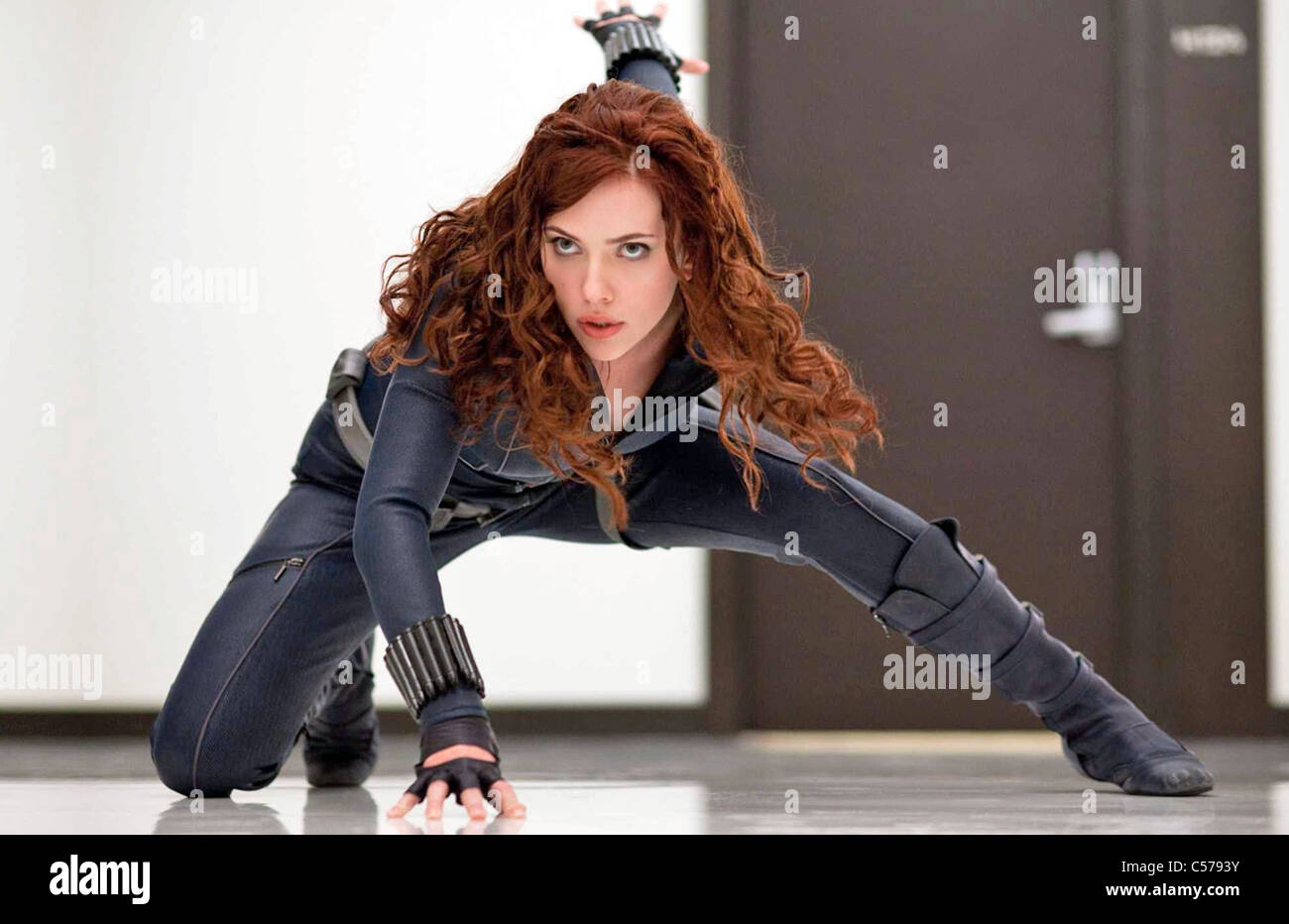IRON MAN 2 - 2010 Paramount/Marvel Film mit Scarlett Johansson Stockfoto