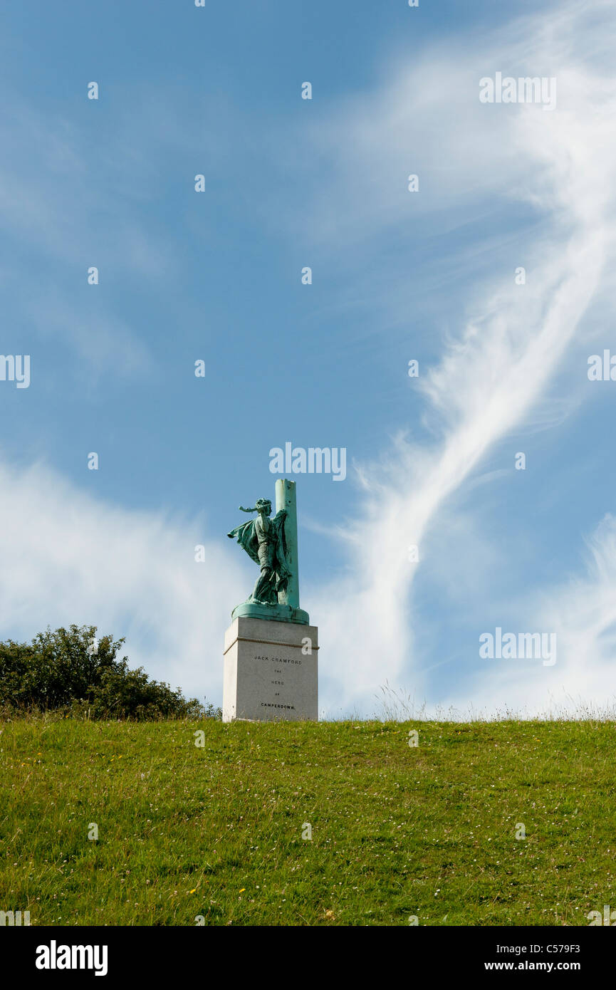 Statue von Jack Crawford in Mowbray Park Sunderland Stockfoto