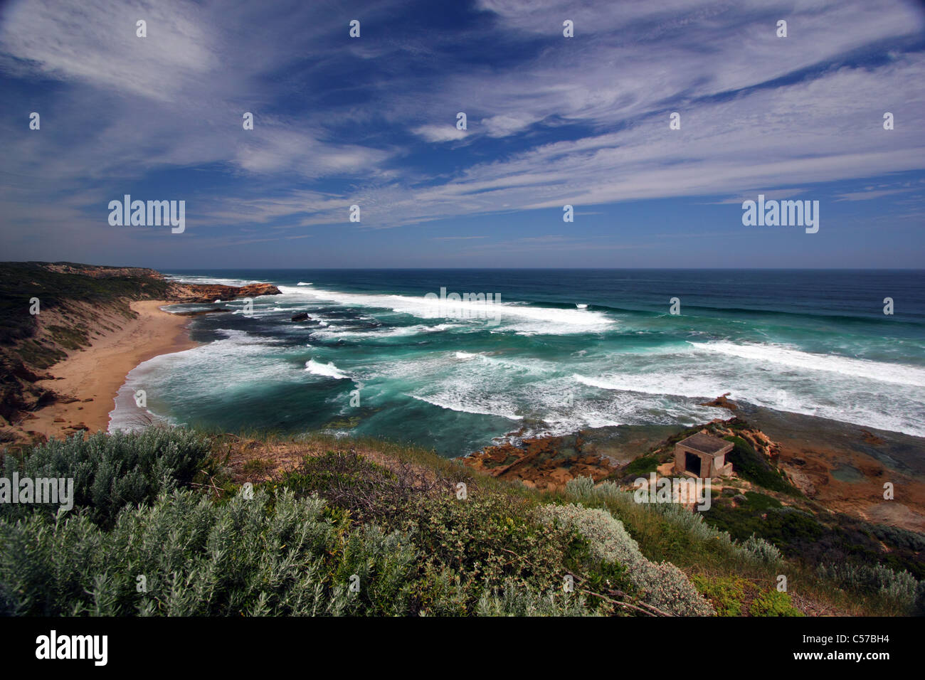 CHEVIOT BEACH VICTORIA AUSTRALIEN HORIZONTALE BDB Stockfoto