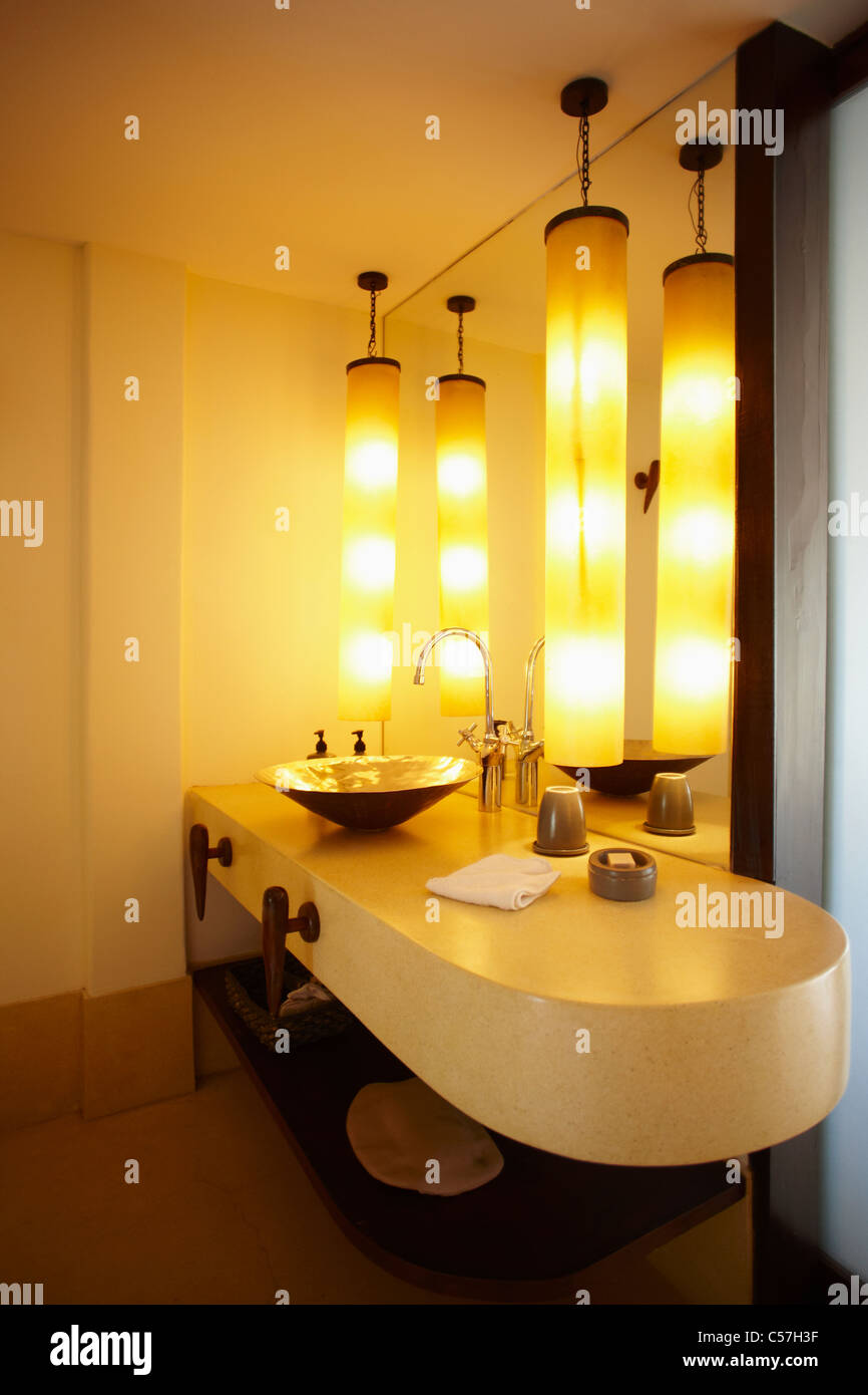 Badezimmer im resort Stockfoto