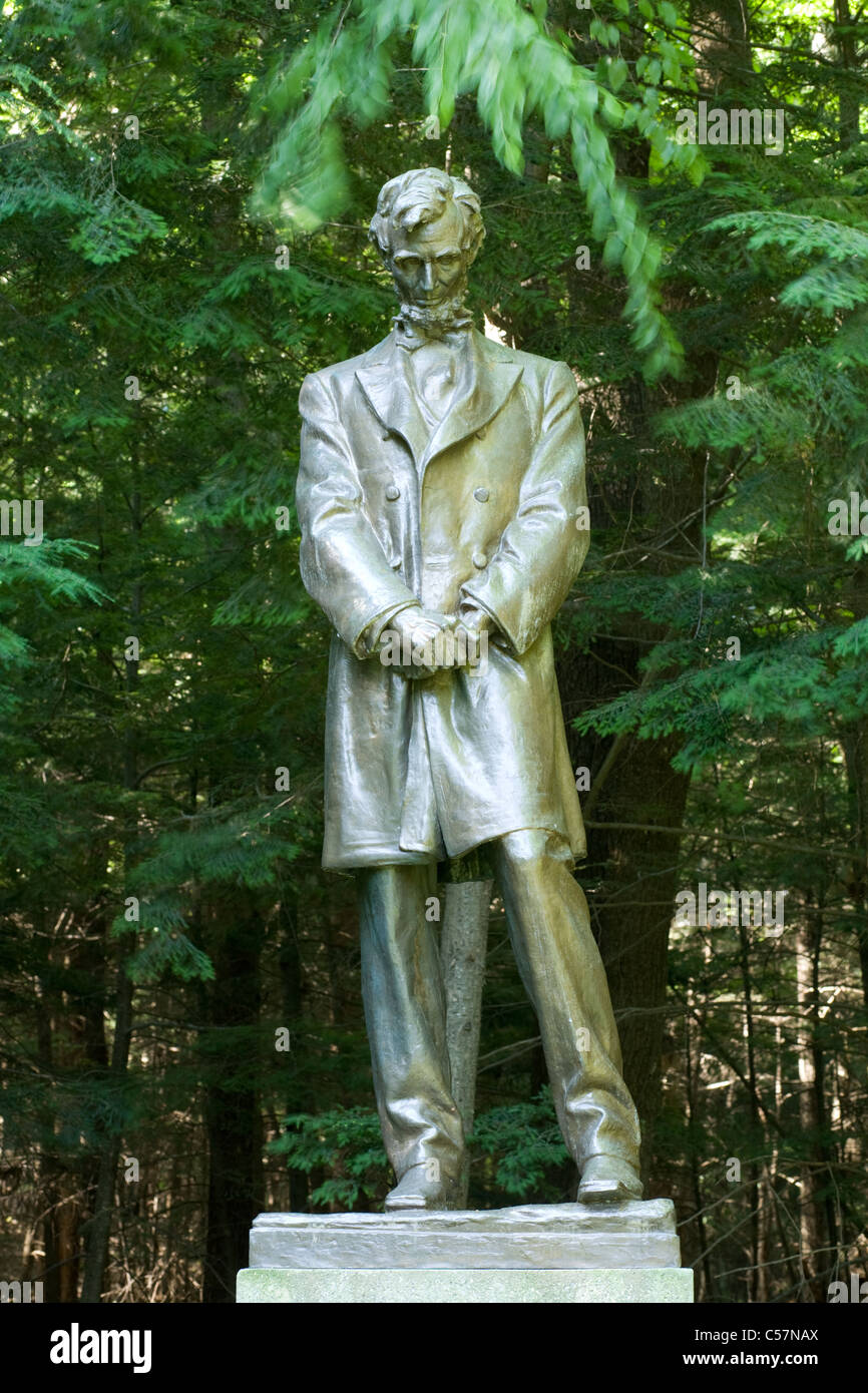 Lincoln-Studie von Daniel Chester French in Stockbridge, Massachusetts, Chesterwood, den Berkshires stehend Stockfoto