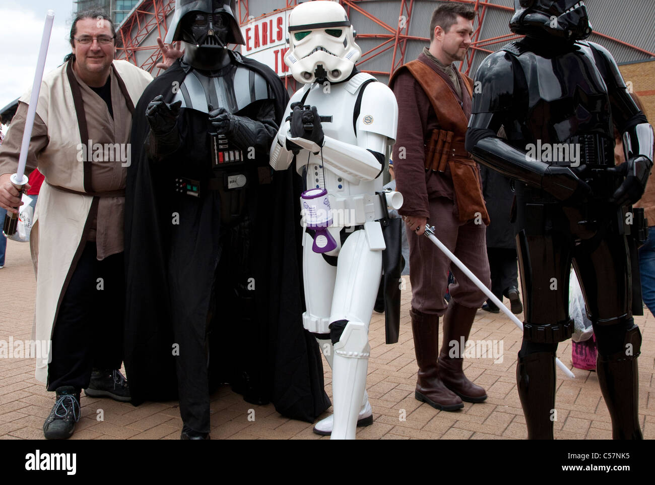 London Film & Comic-Con 2011: Sturmtruppen & Jedi-Ritter Stockfoto