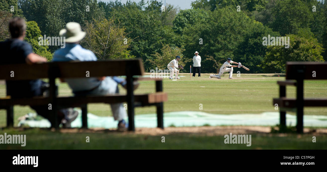 Die Parks in Oxford ist einer der besten Orte zu beobachten Cricket im Vereinigten Königreich, sowie frei Stockfoto