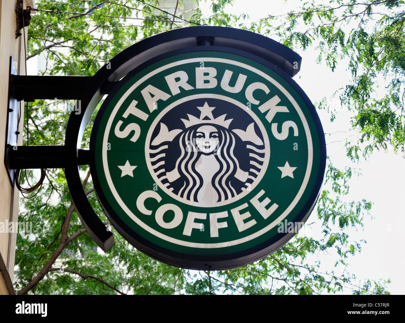 Starbucks Kaffee anmelden Mariahilfer Straße Wien Österreich Europa Juni 2011 Stockfoto