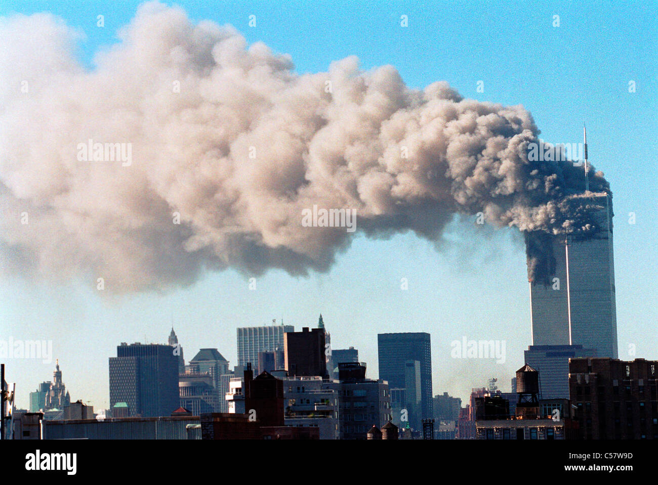 World Trade Center, New York City Terroranschlag, 11. September 2001. Stockfoto