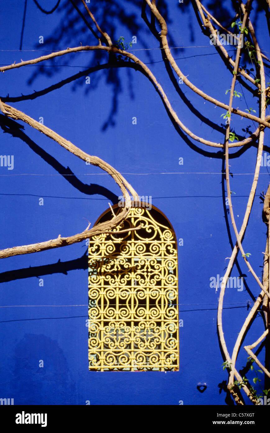 Windows - Jardin Majorelle Marrakech Stockfoto