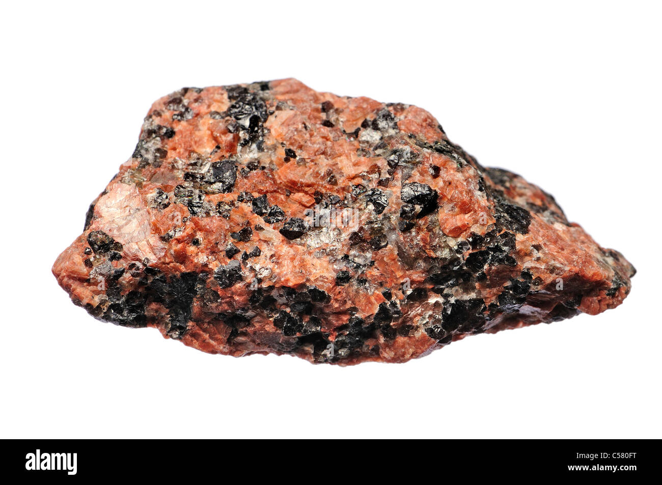 Eruptivgestein Granodiorit (Norwegen) Stockfoto