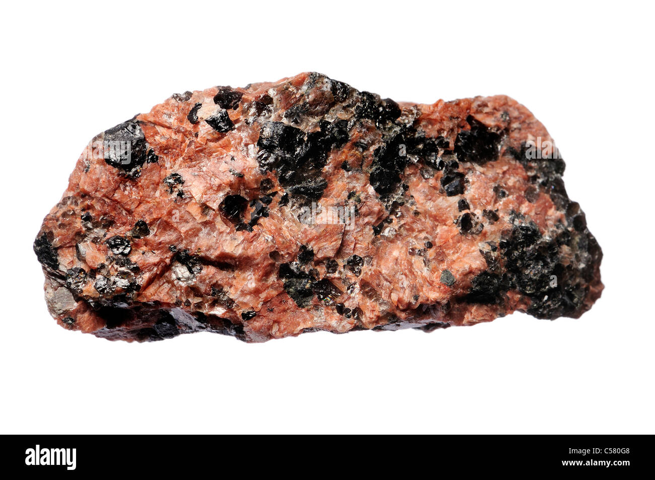 Eruptivgestein Granodiorit (Norwegen) Stockfoto