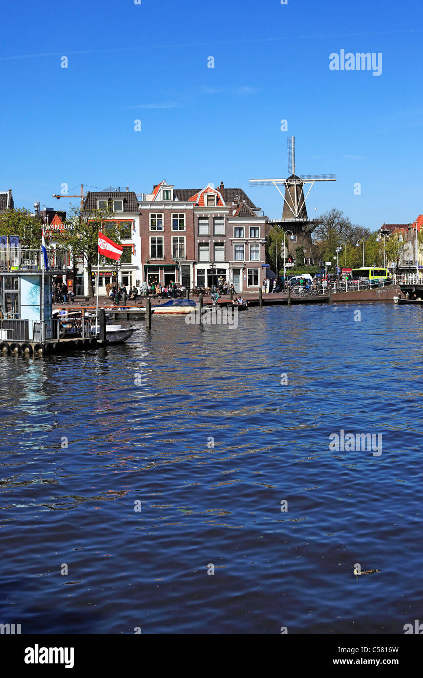 Niederlande, Holland, Europa, europäische, Westeuropa, Stadt, Architektur, bauen, Leyden, Niederländisch Stockfoto