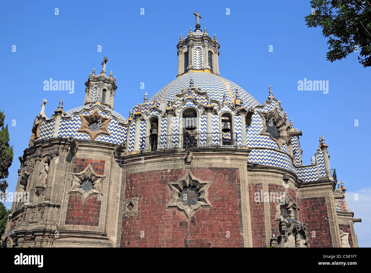 Mittelamerika, Zentralamerika, Architektur, Gebäude, Stadt, Lateinamerika, Mexiko, Mexiko, Mexiko-Stadt, Kirche, El Pocito Stockfoto